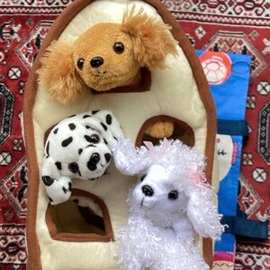 Plush Dog House with Stuffed Animals